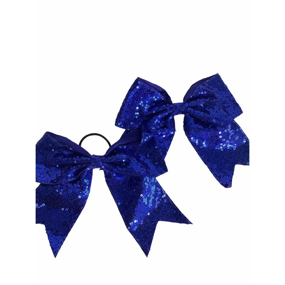 BUNDLE Girl’s Lot of 2 Sequined Blue Hair Bow Ties NEW